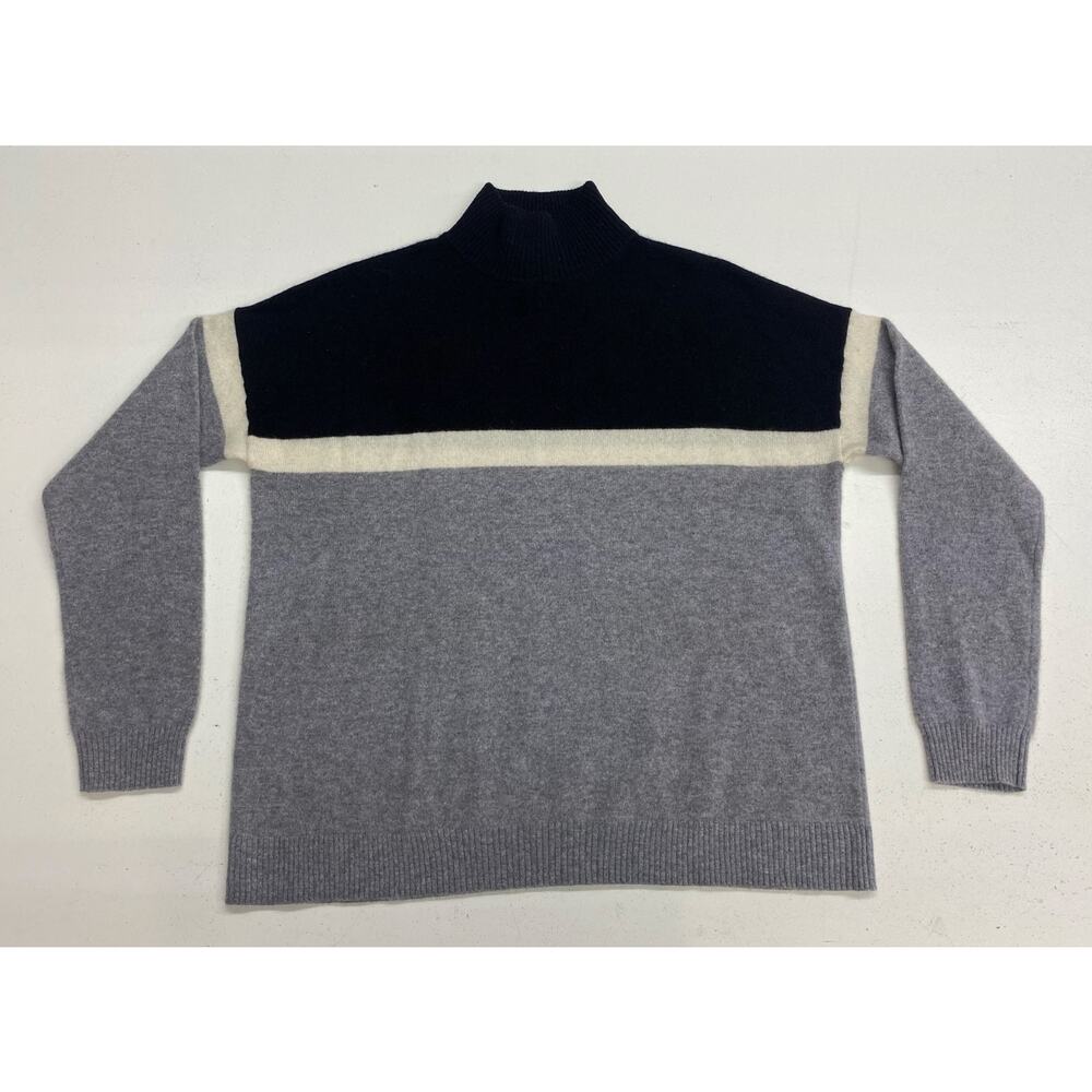 Women C by Bloomingdale's 100% 2-ply cashmere turtleneck pullover sweater M